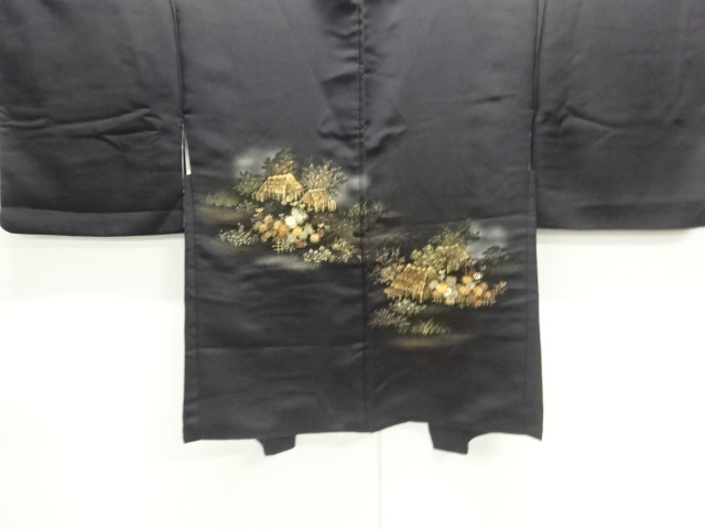 JAPANESE HAORI / WOVEN FLORAL PLANTS